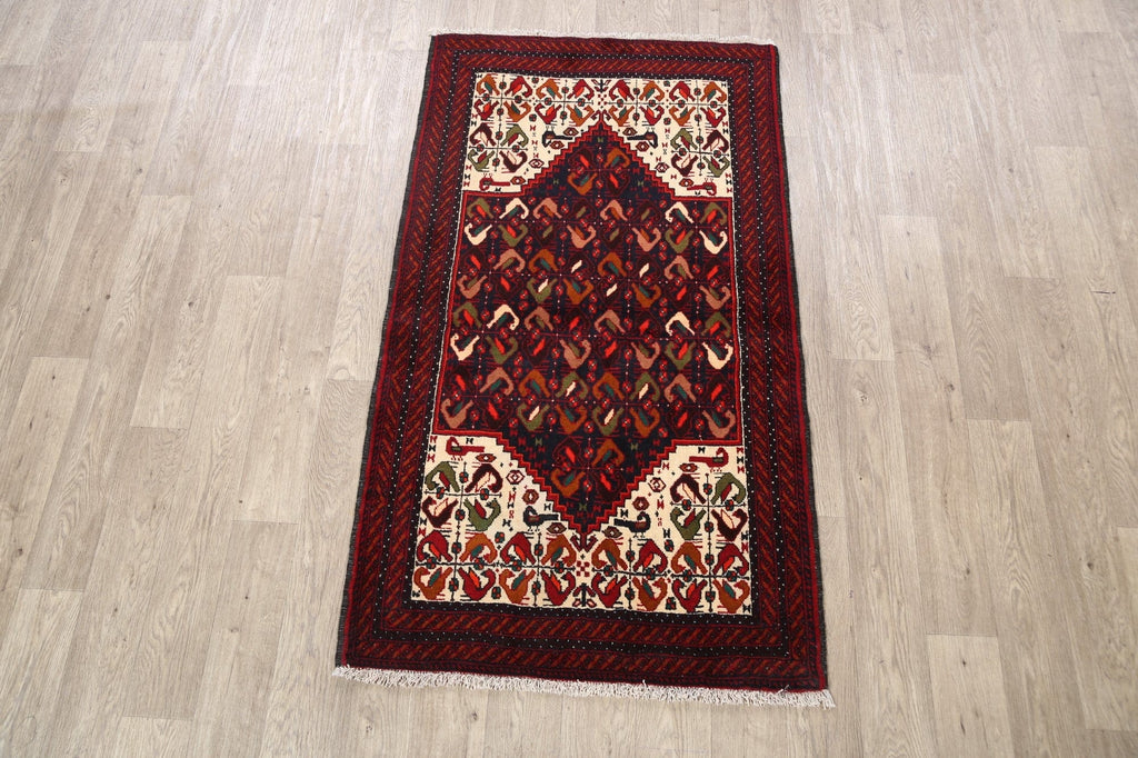 Balouch Afghan Oriental Area Rug 3x6