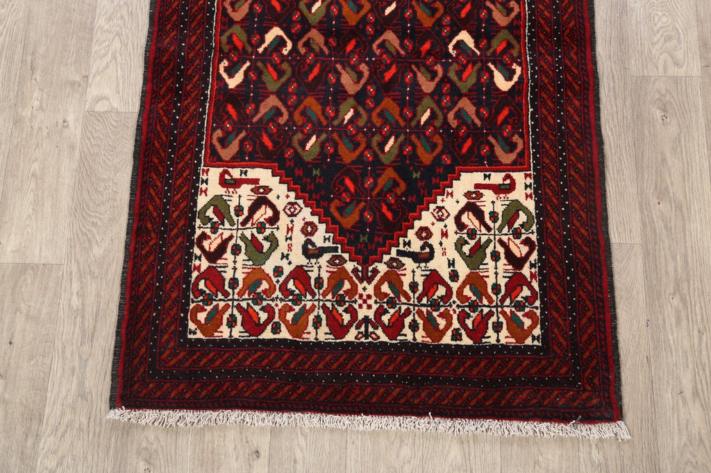 Balouch Afghan Oriental Area Rug 3x6