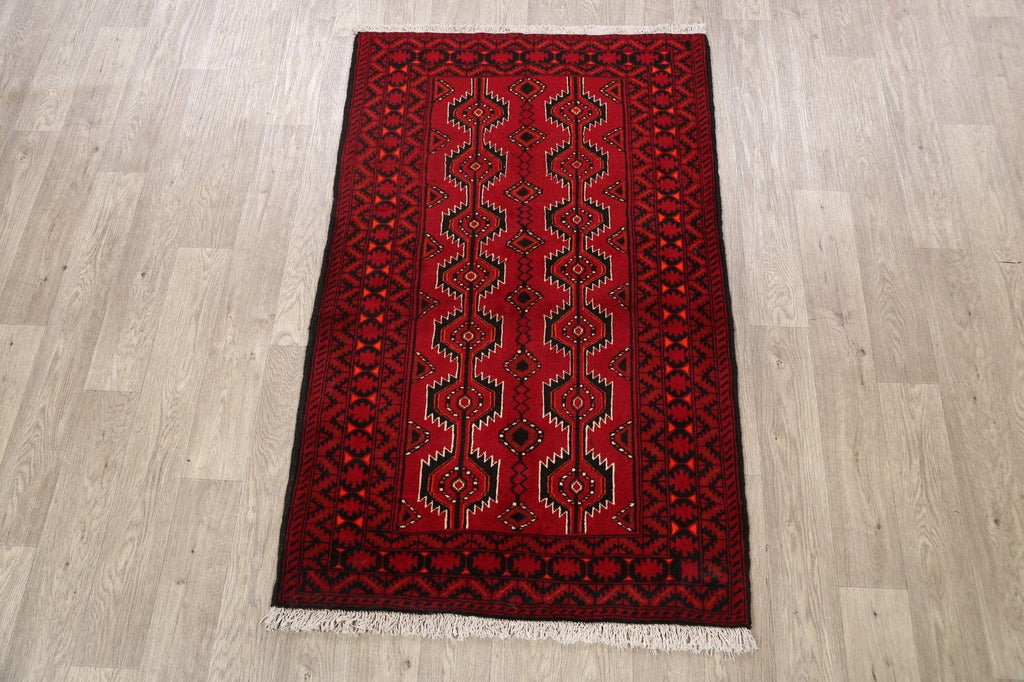 Balouch Afghan Oriental Area Rug 3x5