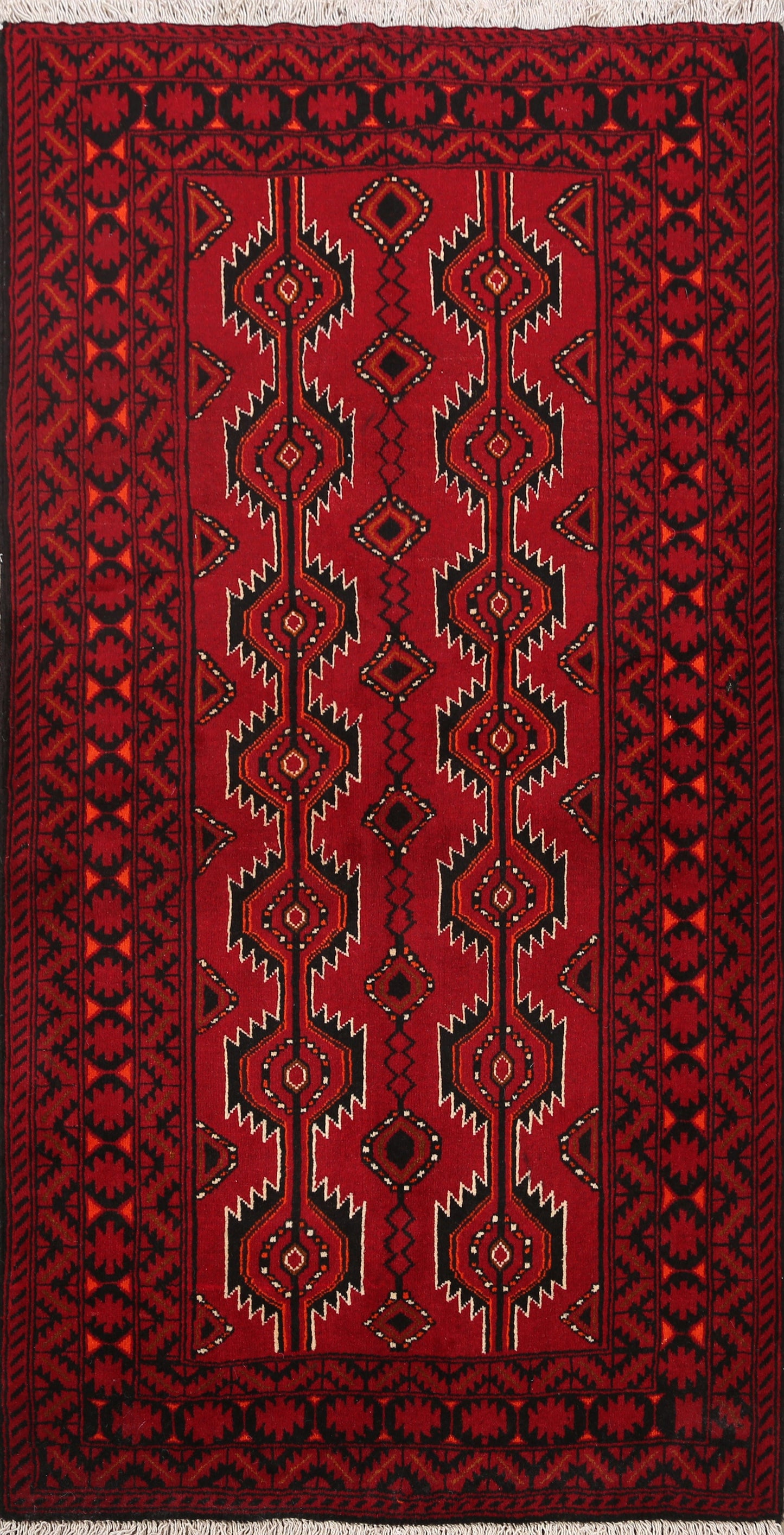 Balouch Afghan Oriental Area Rug 3x5