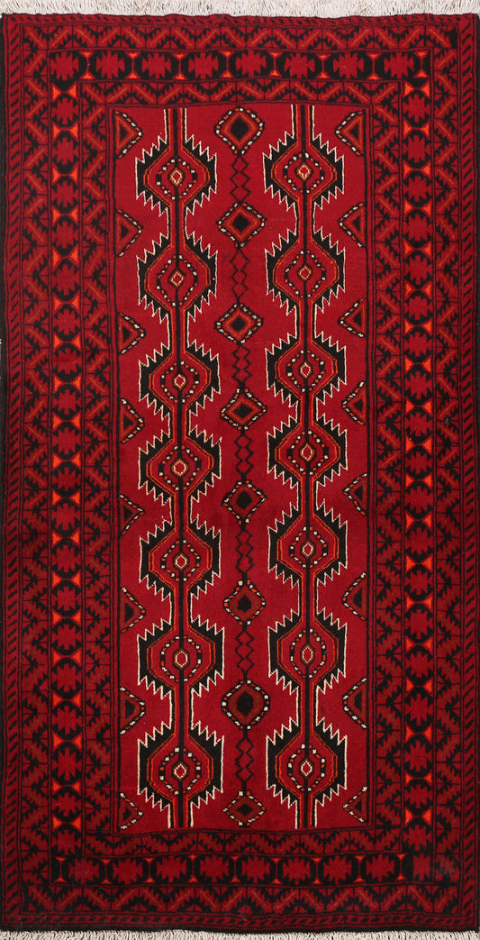 Balouch Afghan Oriental Area Rug 3x5