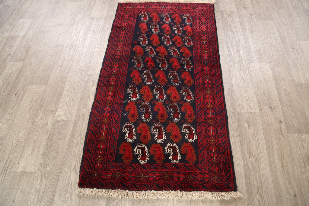 Balouch Afghan Oriental Area Rug 3x5