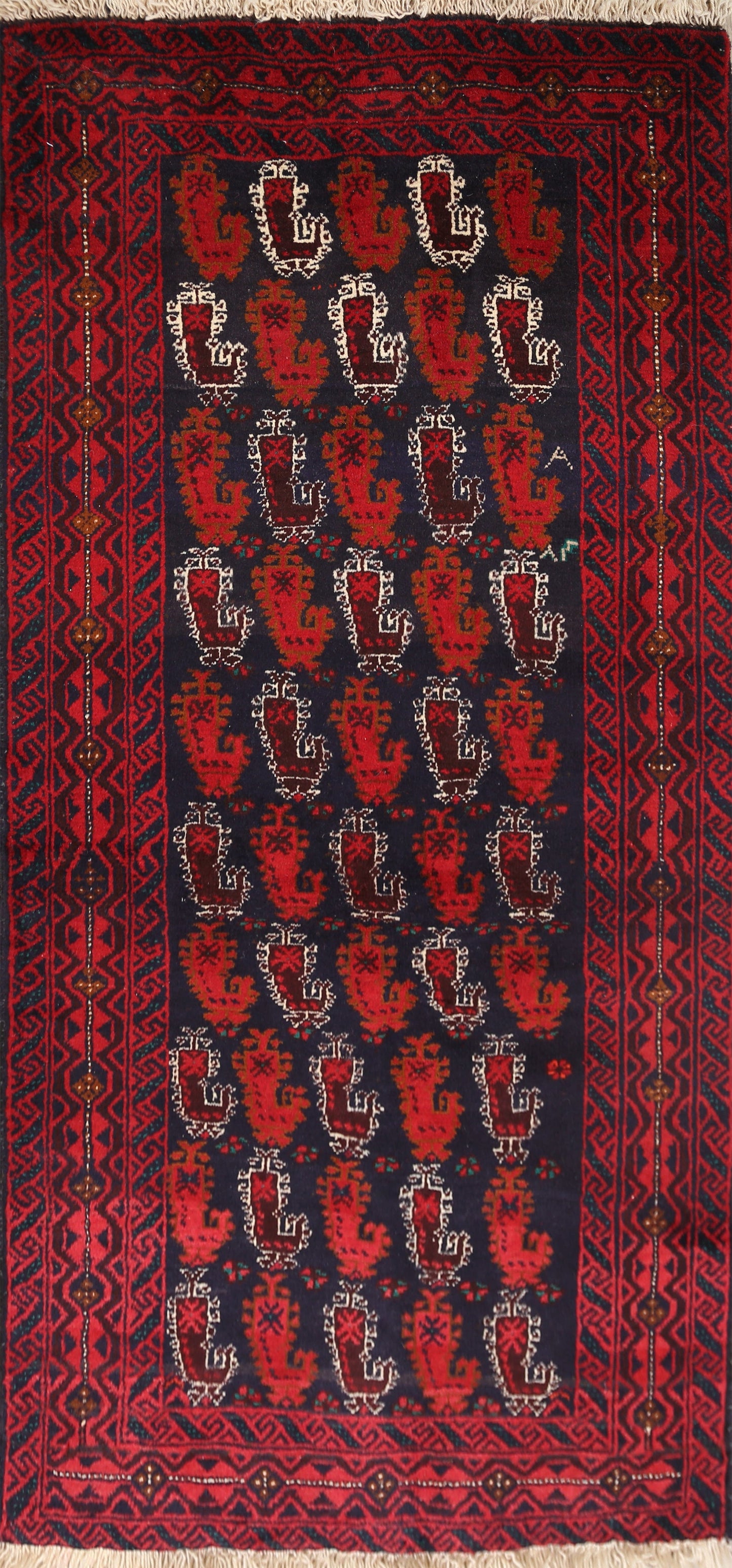 Balouch Afghan Oriental Area Rug 3x5