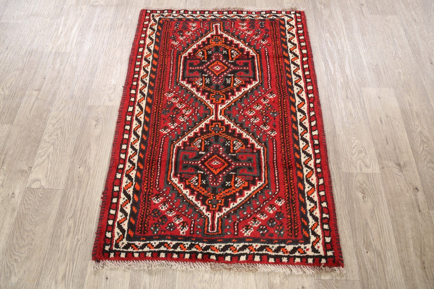 Tribal Shiraz Persian Area Rug 4x5