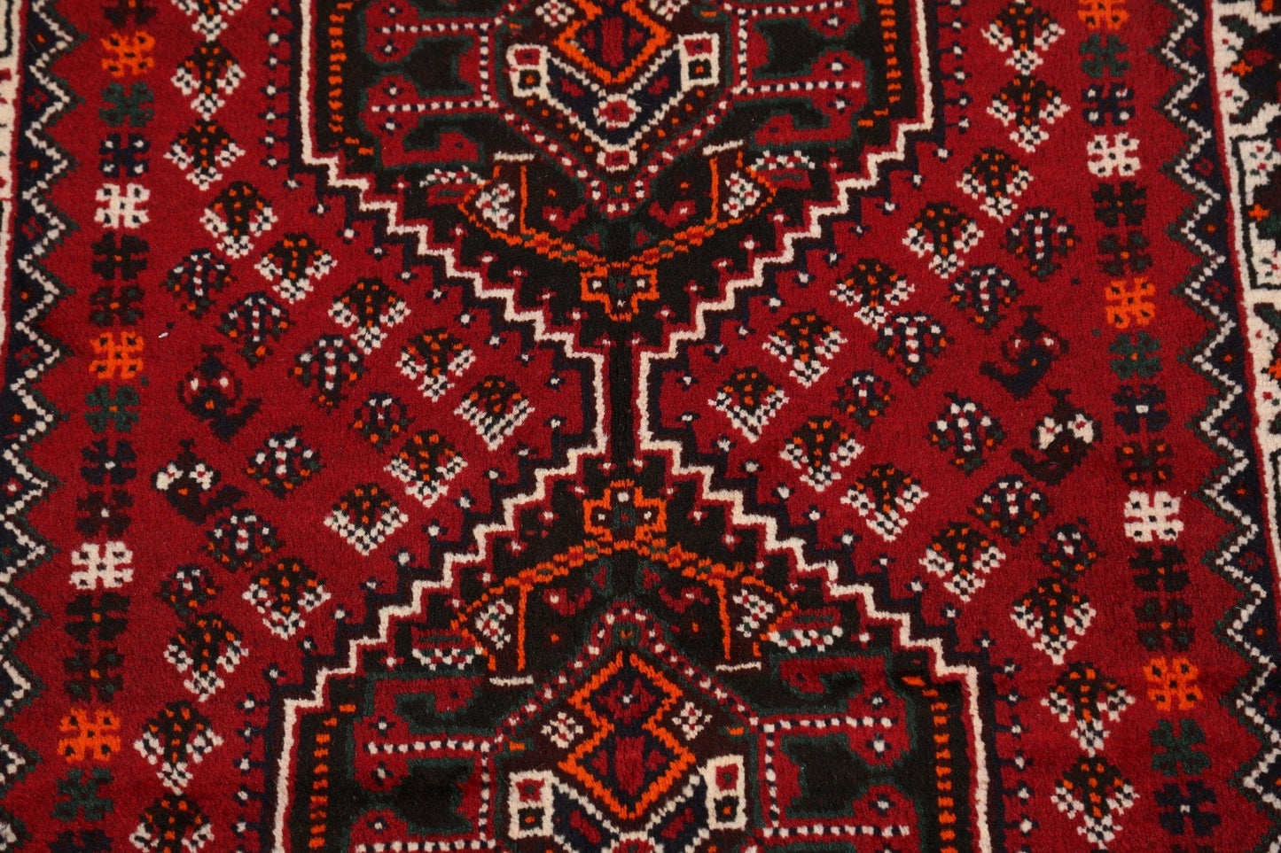 Tribal Shiraz Persian Area Rug 4x5