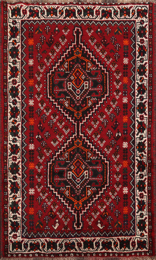 Tribal Shiraz Persian Area Rug 4x5