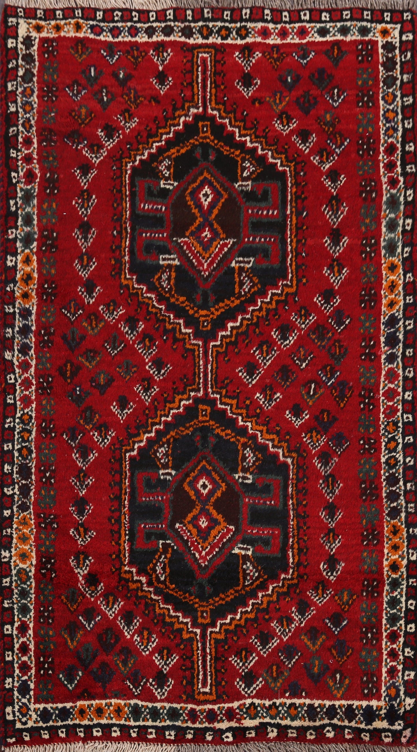 Tribal Shiraz Persian Area Rug 3x4