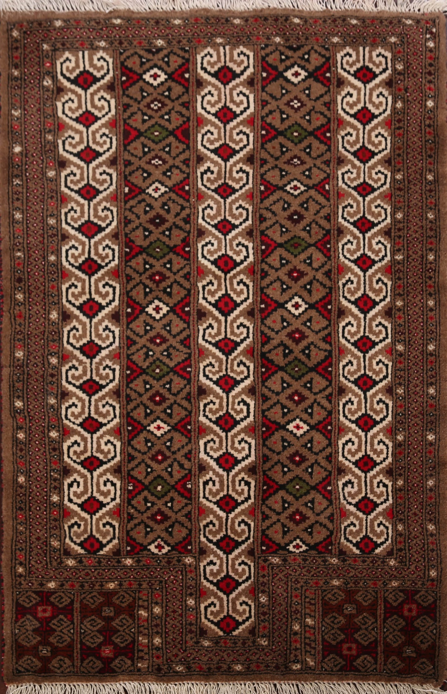 Geometric Bokhara Oriental Area Rug 3x4