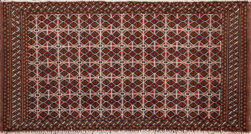 Geometric Bokhara Oriental Area Rug 2x4