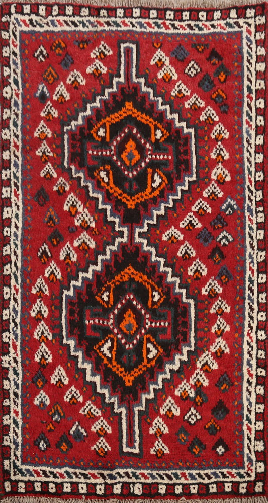 Tribal Shiraz Persian Area Rug 3x4