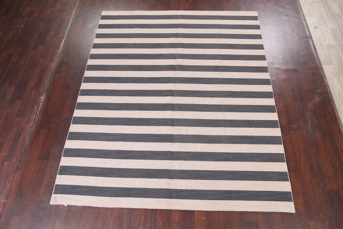 Reversible Striped Gabbeh Oriental Area Rug 8x10