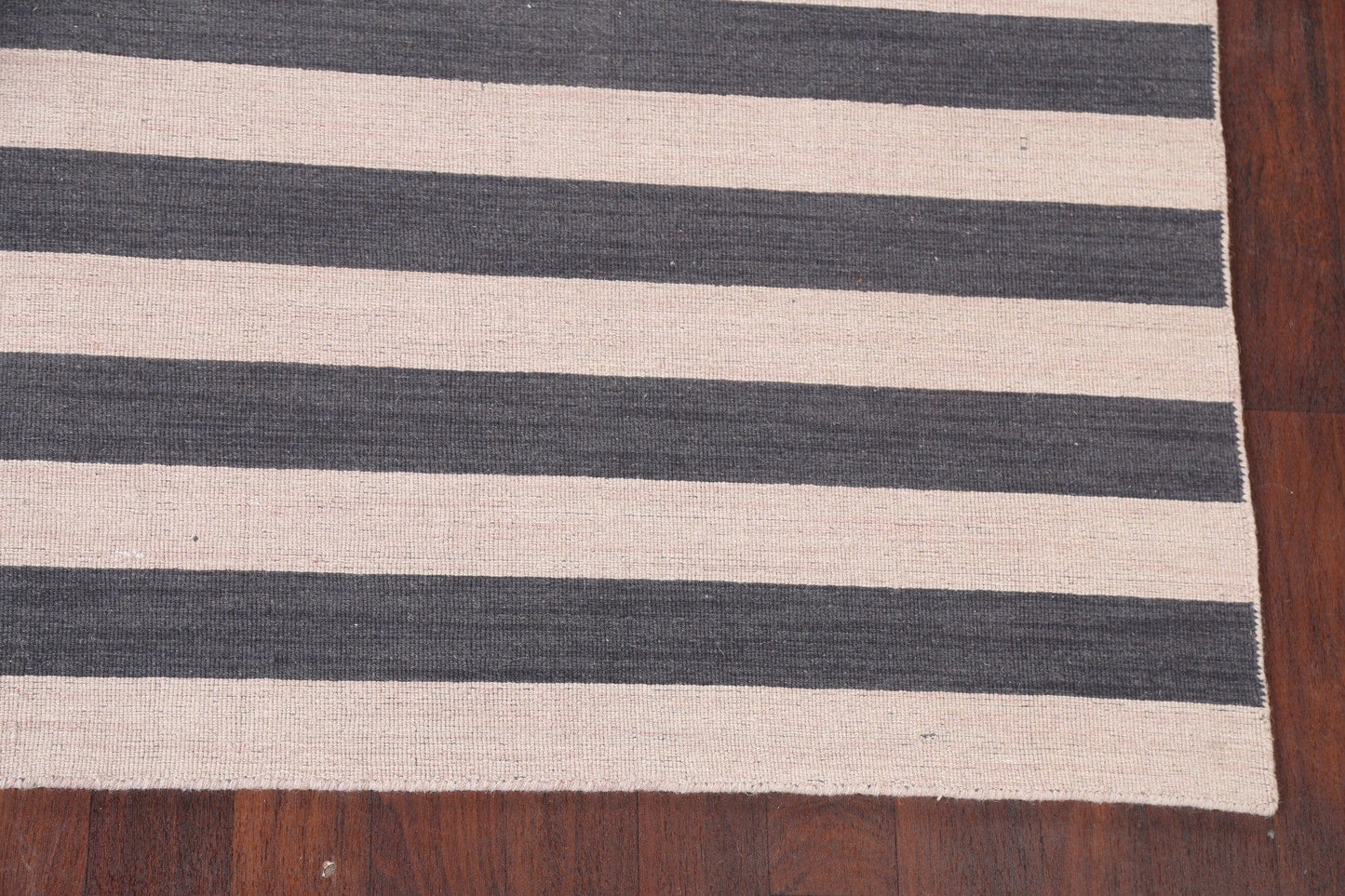 Reversible Striped Gabbeh Oriental Area Rug 8x10