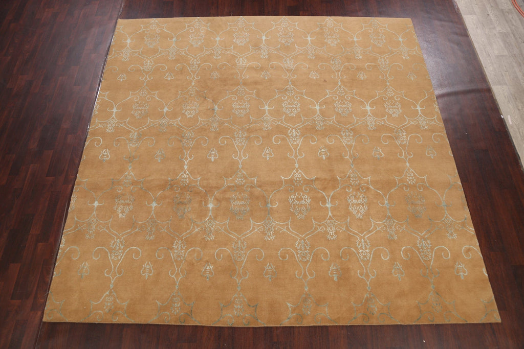 Wool/ Silk Nepal Oriental Area Rug 10x10 Square