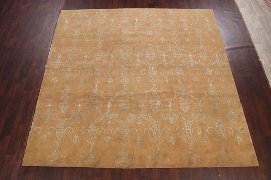 Wool/ Silk Nepal Oriental Area Rug 10x10 Square