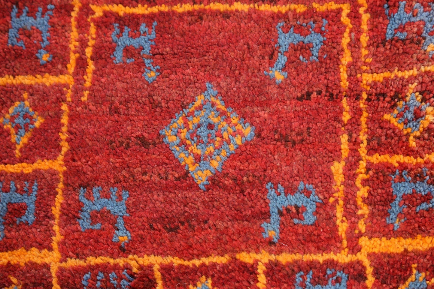 Set of 2 Tribal Gabbeh Persian Area Rugs 1x1 Square