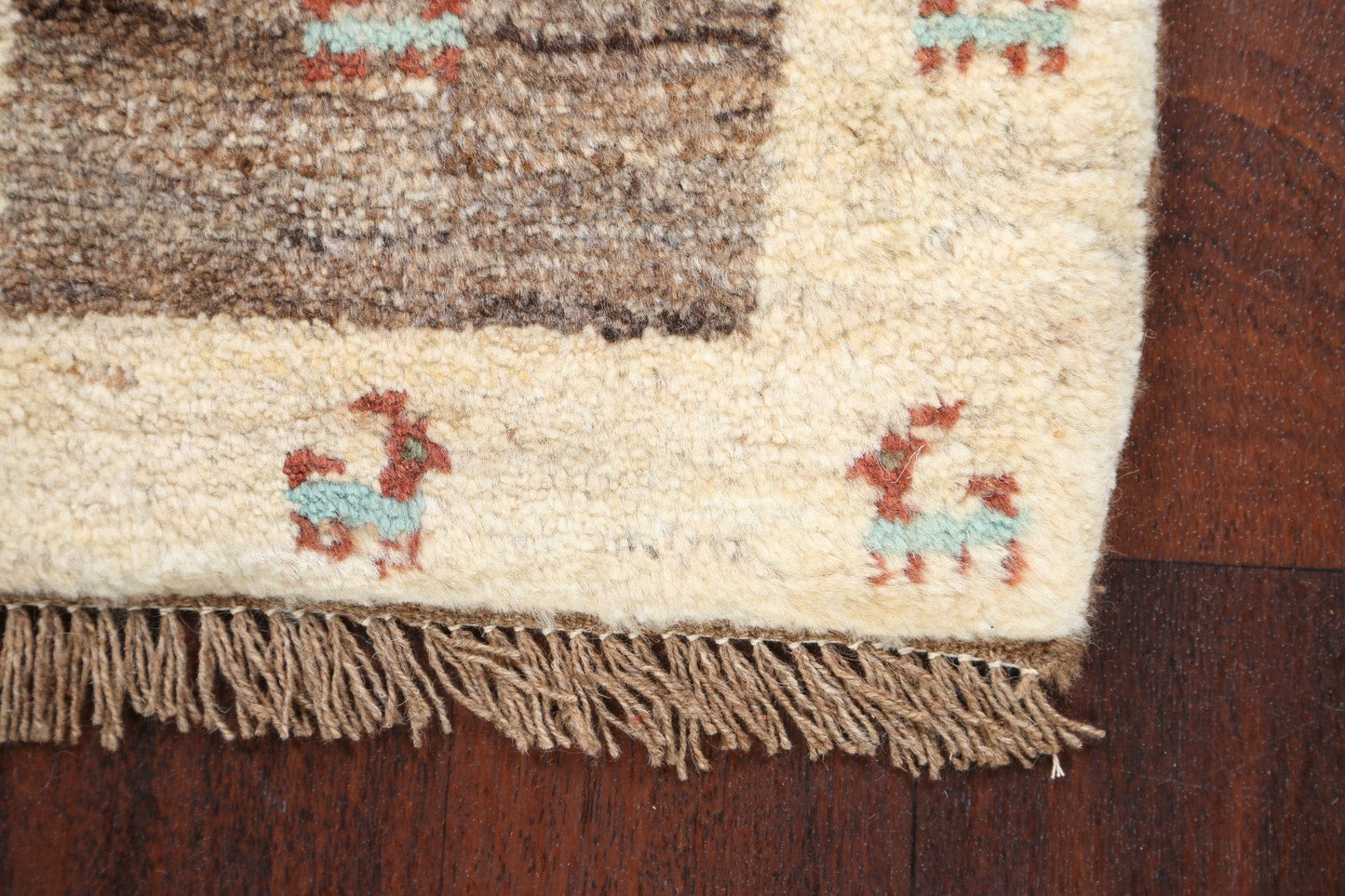 Set of 3 Tribal Gabbeh Persian Area Rugs 1x1 Square