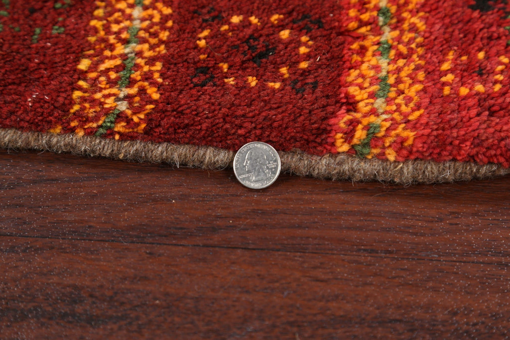 Set of 3 Tribal Gabbeh Persian Area Rugs 1x1 Square