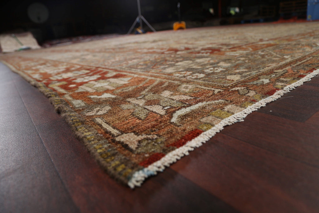 Pre-1900 Antique Bakhtiari Vegetable Dye Persian Rug 13x19