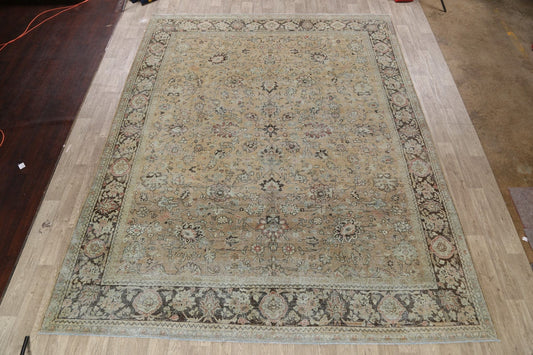 Pre-1900 Antique Sultanabad Persian Area Rug 10x13