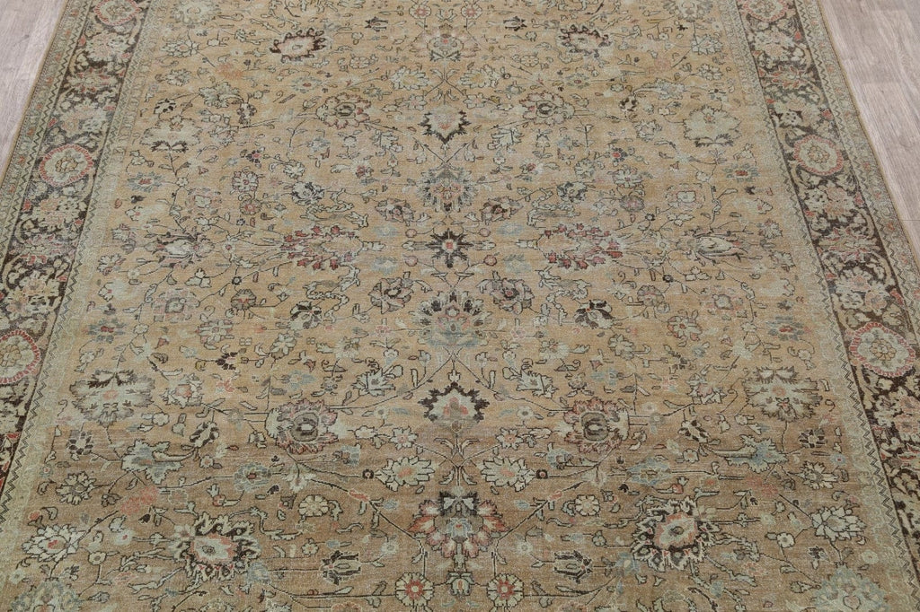 Pre-1900 Antique Sultanabad Persian Area Rug 10x13