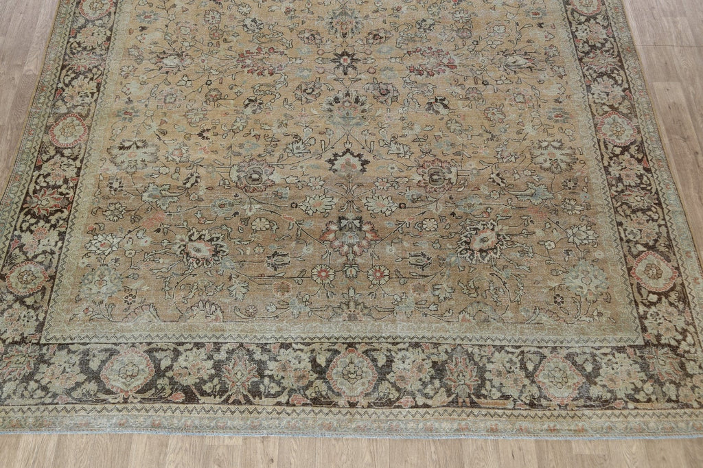 Pre-1900 Antique Sultanabad Persian Area Rug 10x13