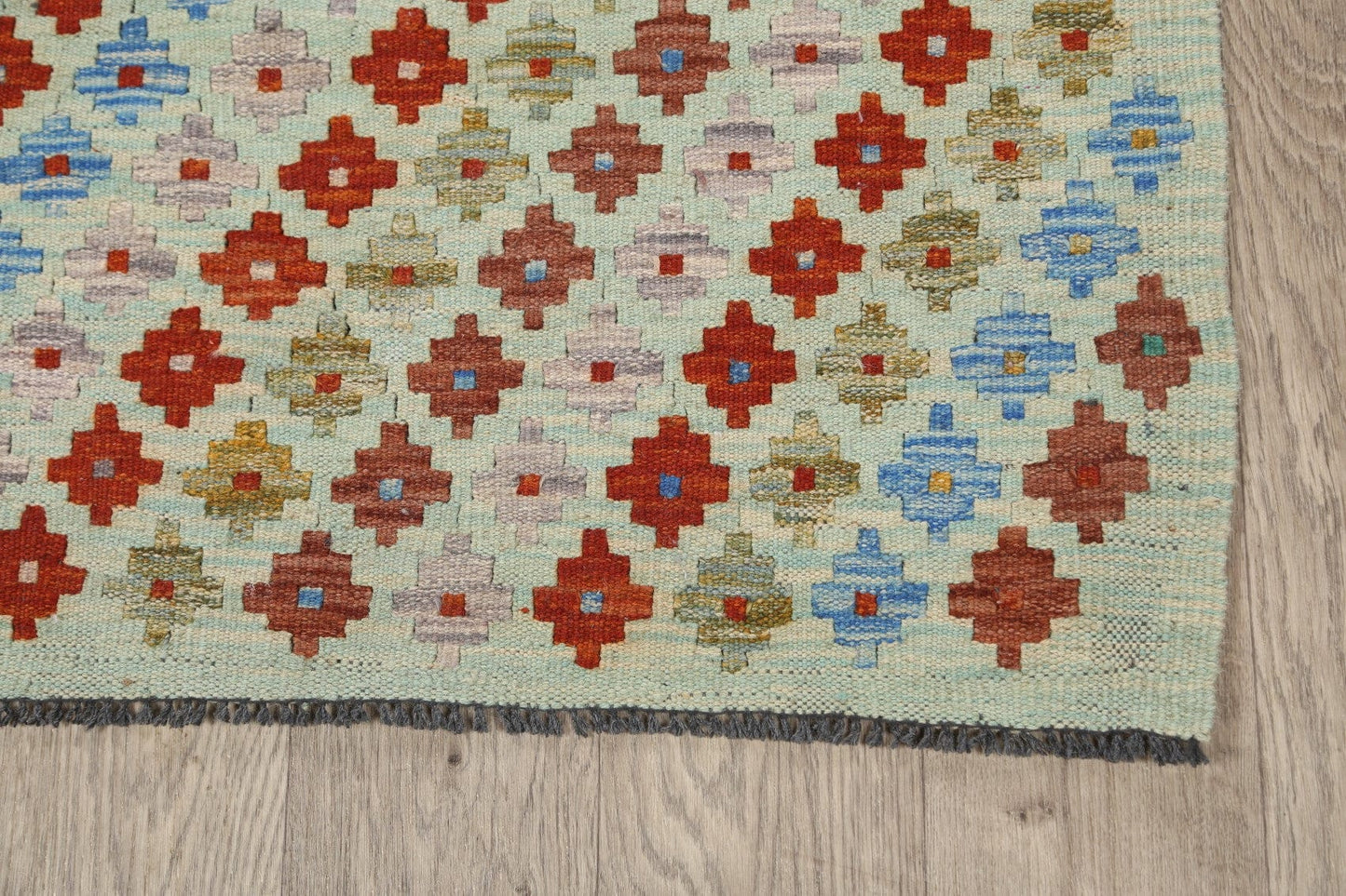 Flat-Woven Kilim Oriental Runner Rug 3x10