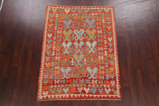 Flat-Woven Kilim Oriental Area Rug 5x6