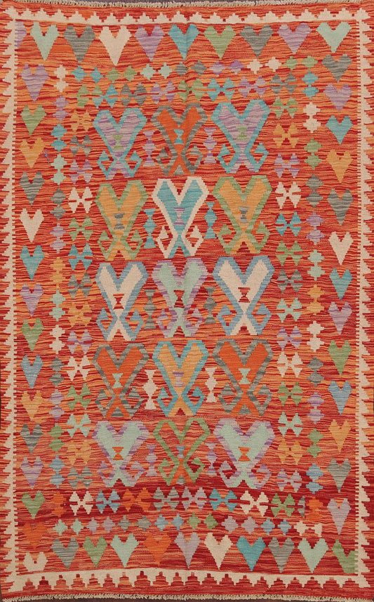 Flat-Woven Kilim Oriental Area Rug 5x6