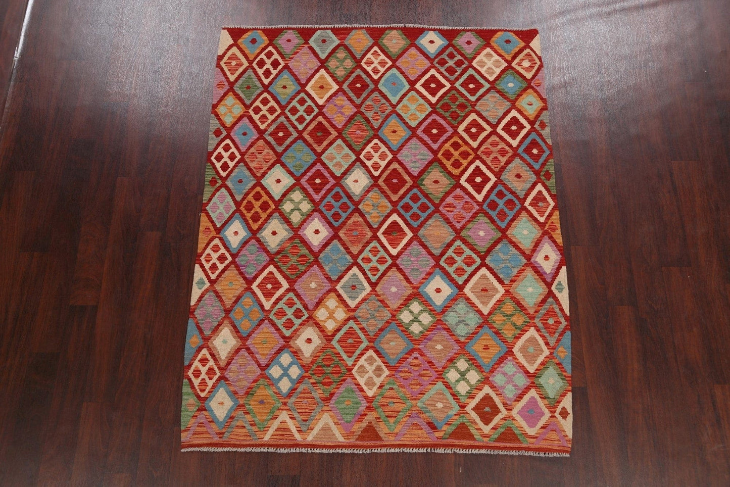 Flat-Woven Kilim Oriental Area Rug 5x7