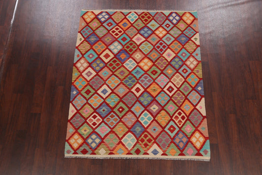 Flat-Woven Kilim Oriental Area Rug 5x6