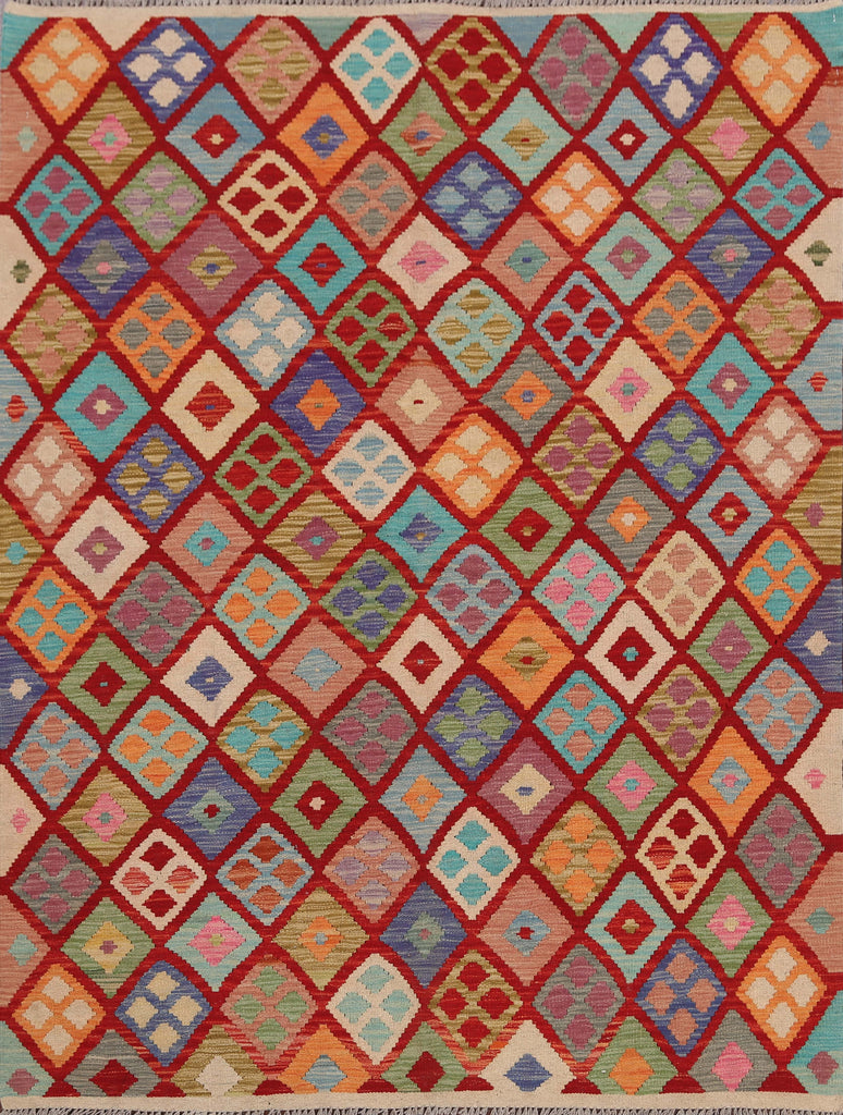 Flat-Woven Kilim Oriental Area Rug 5x6