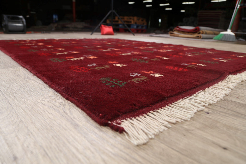 Gabbeh Persian Area Rug 5x7