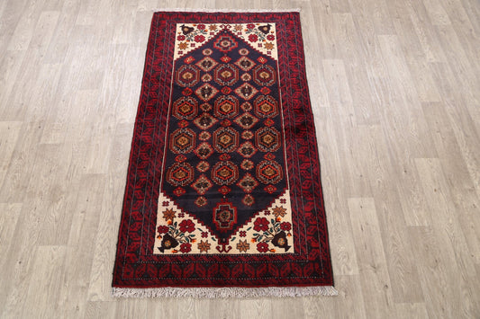 Balouch Afghan Oriental Area Rug 3x6