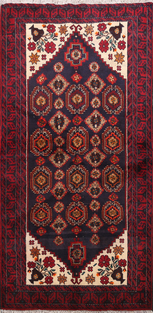 Balouch Afghan Oriental Area Rug 3x6