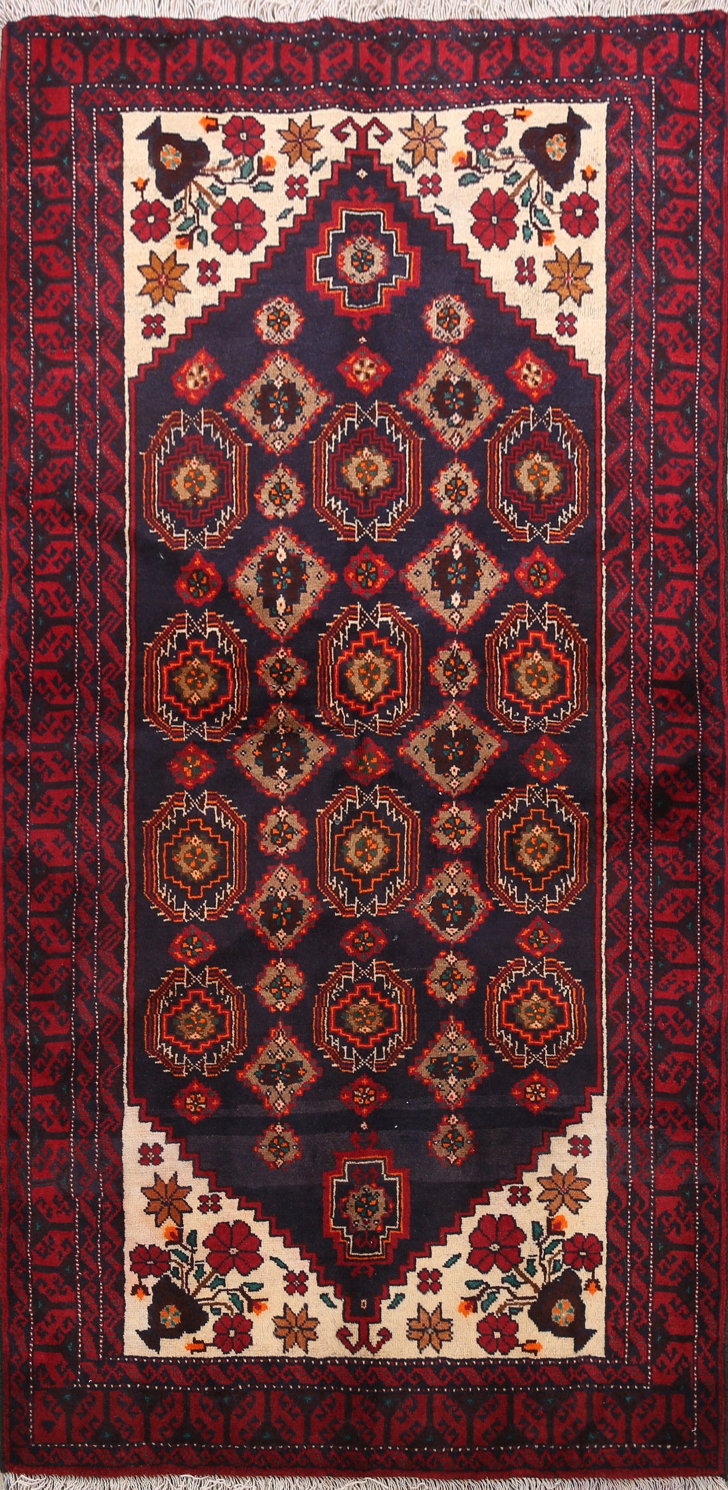 Balouch Afghan Oriental Area Rug 3x6