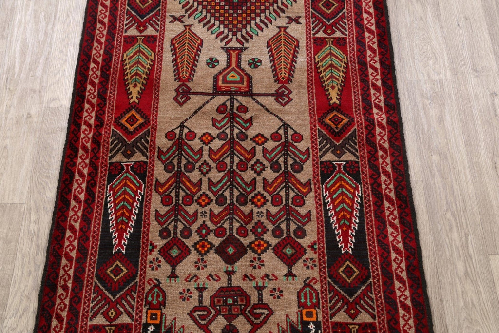 Balouch Afghan Oriental Area Rug 3x6