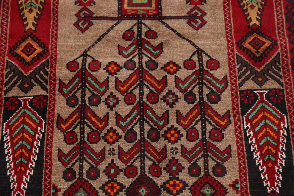 Balouch Afghan Oriental Area Rug 3x6