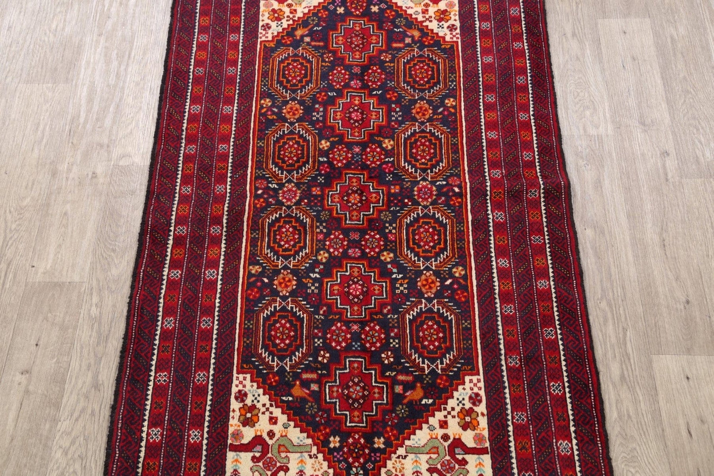 Balouch Afghan Oriental Runner Rug 3x7