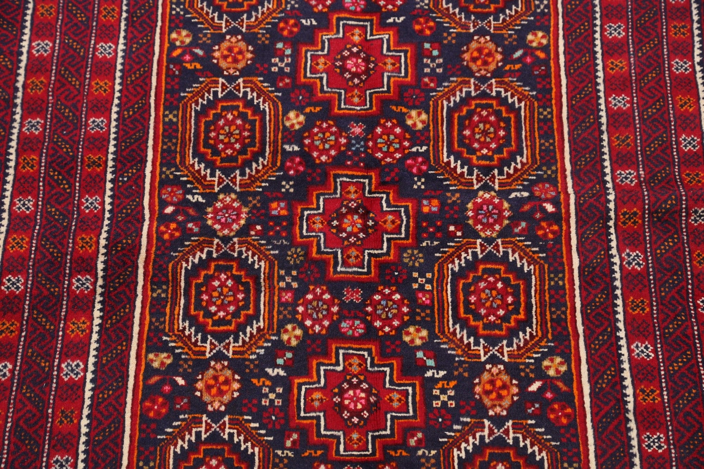 Balouch Afghan Oriental Runner Rug 3x7