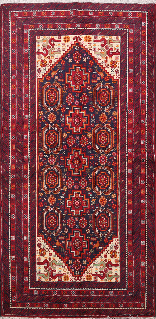 Balouch Afghan Oriental Runner Rug 3x7