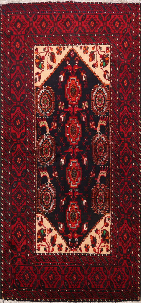 Balouch Afghan Oriental Area Rug 3x6