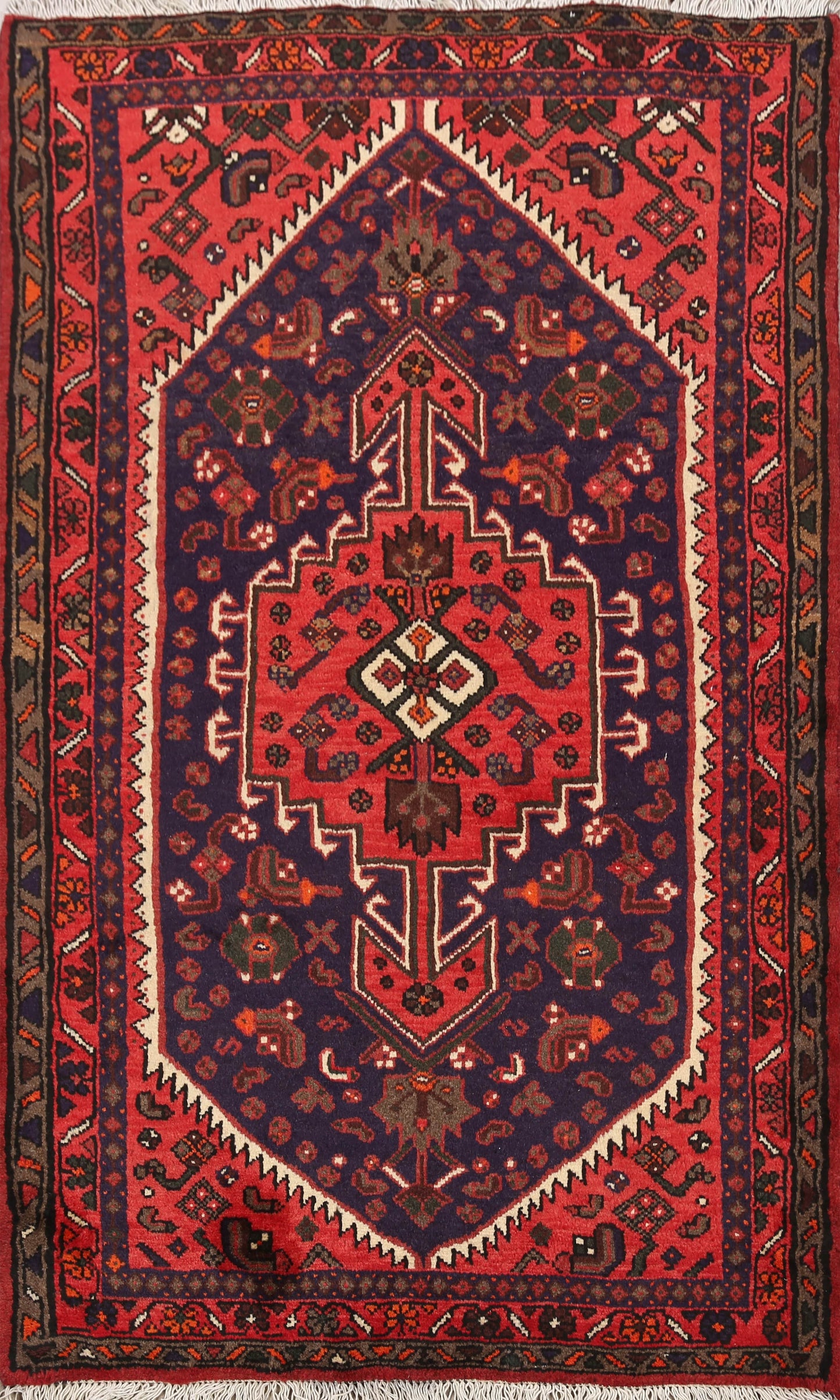 Hamedan Persian Area Rug 3x5