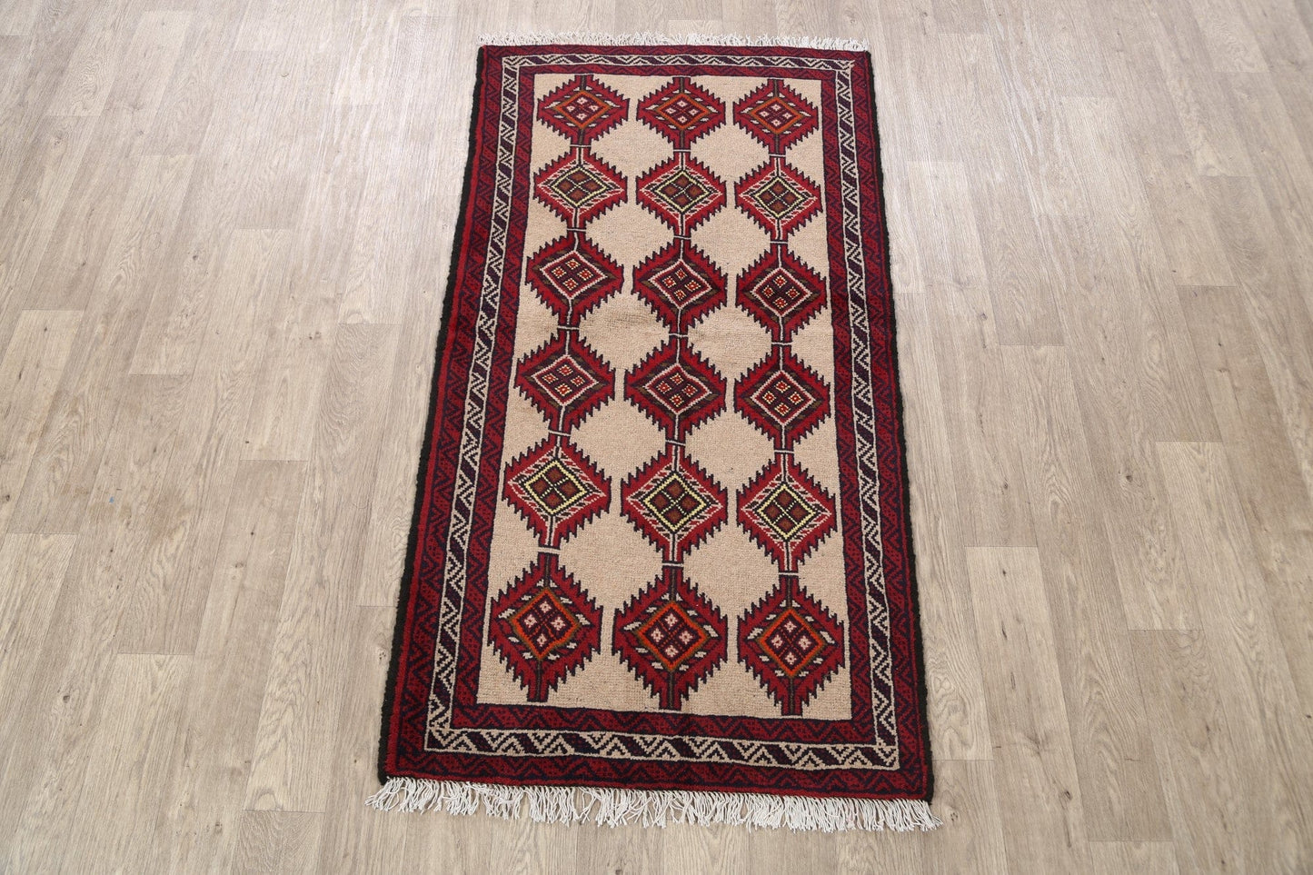 Balouch Afghan Oriental Area Rug 3x6