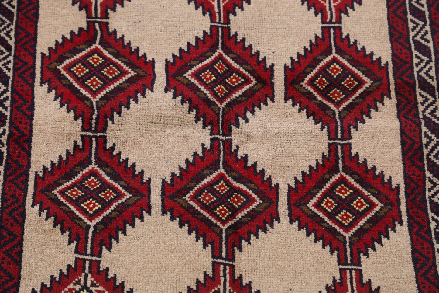 Balouch Afghan Oriental Area Rug 3x6