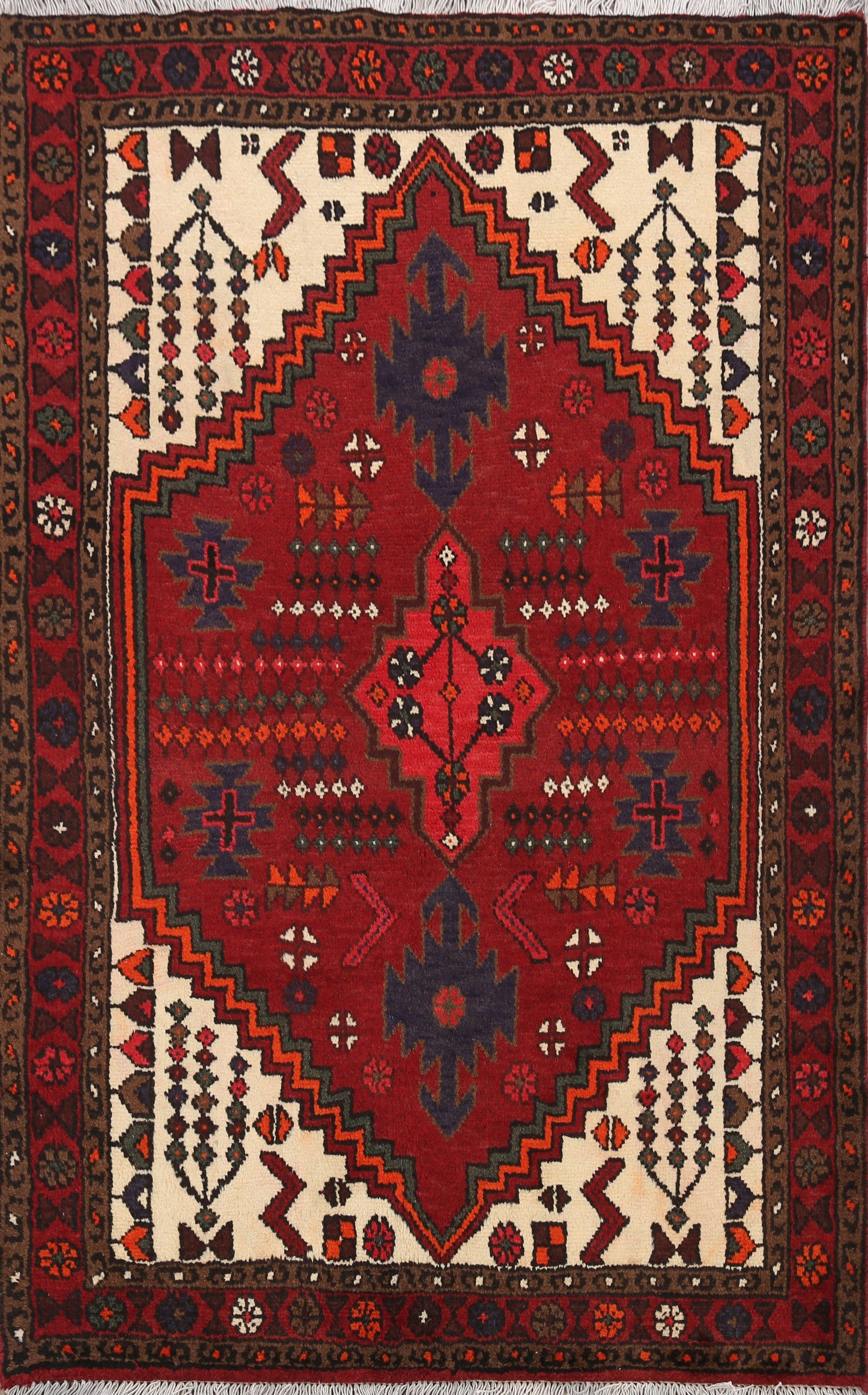 Hamedan Persian Area Rug 3x5