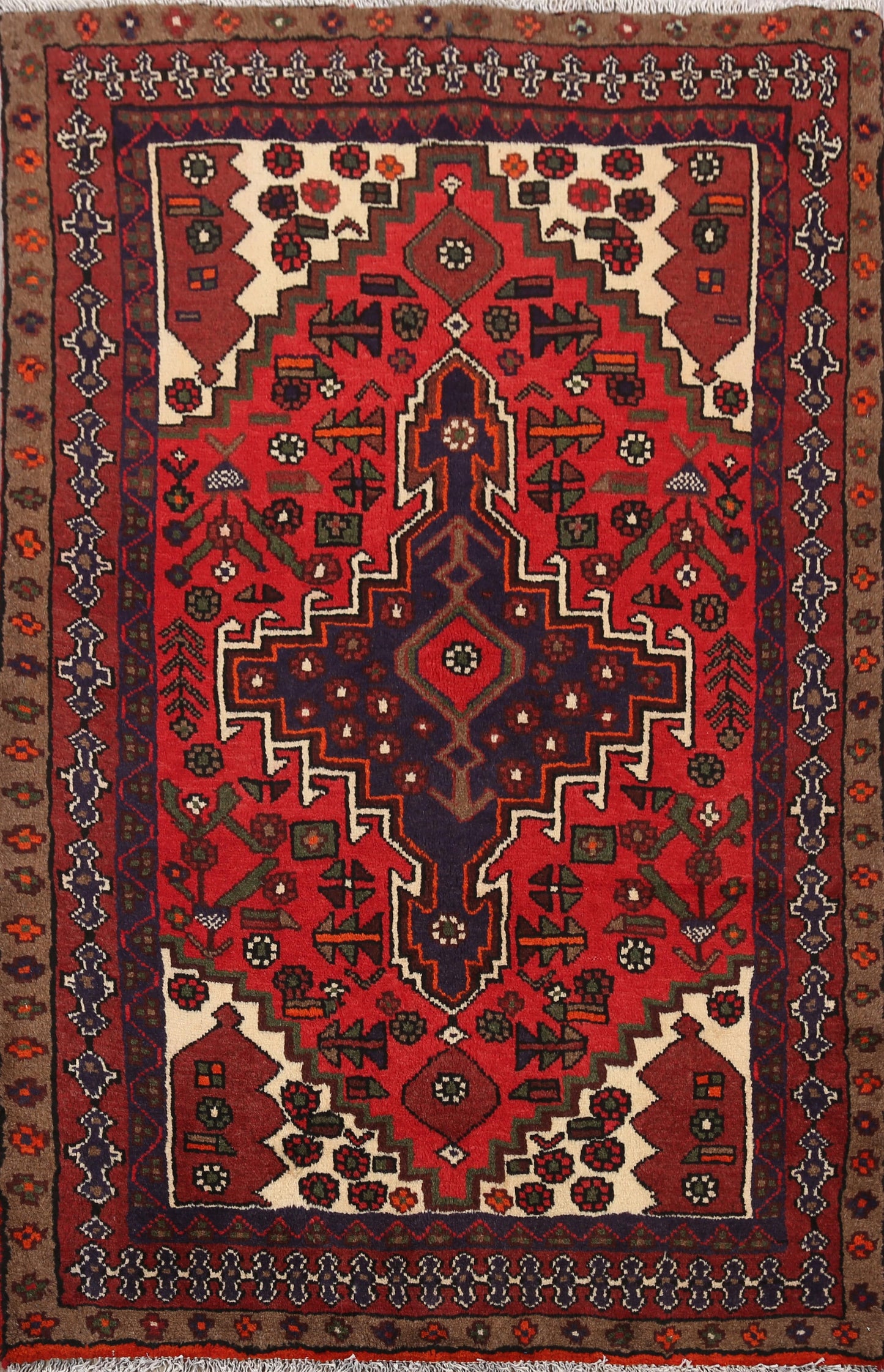 Hamedan Persian Area Rug 3x5