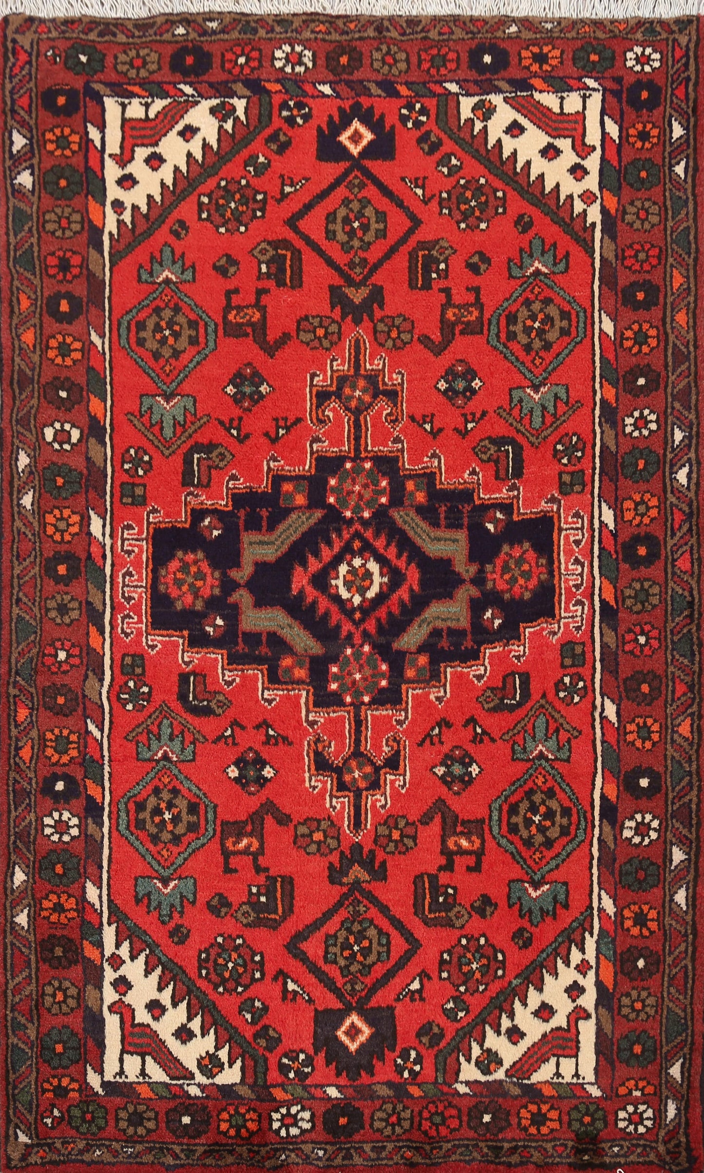 Hamedan Persian Area Rug 3x5