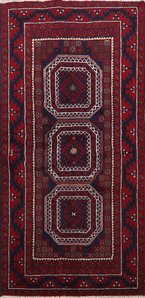 Balouch Afghan Oriental Area Rug 3x6