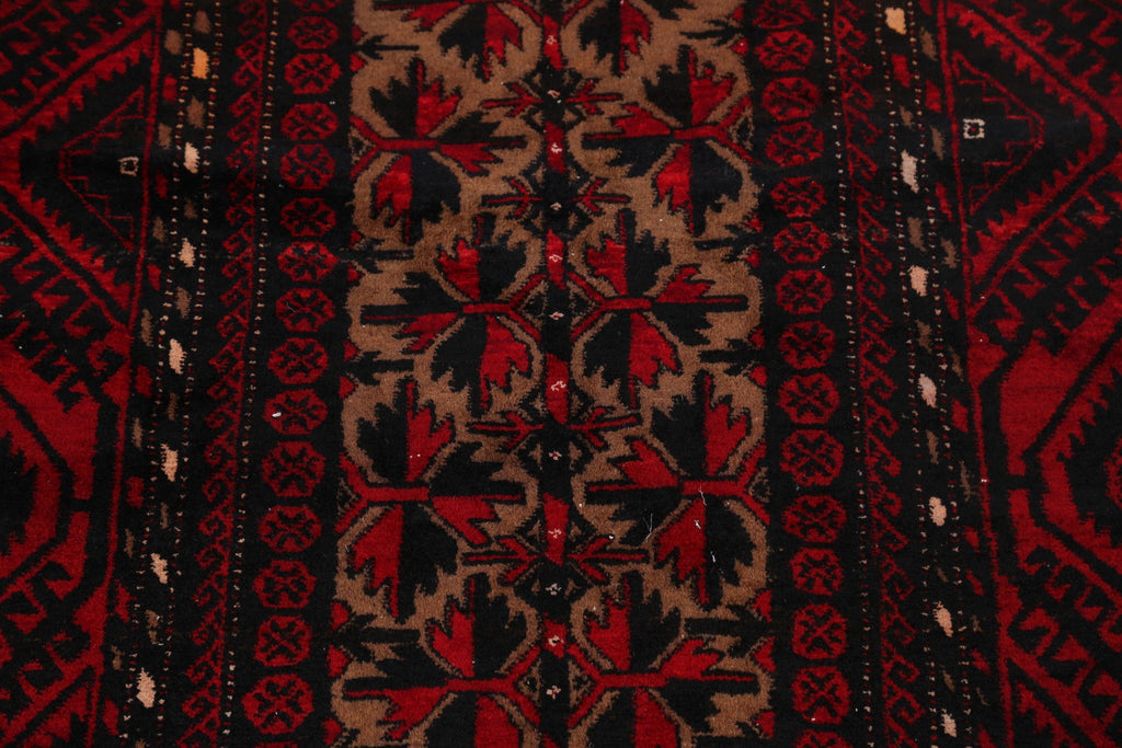 Balouch Afghan Oriental Area Rug 4x7