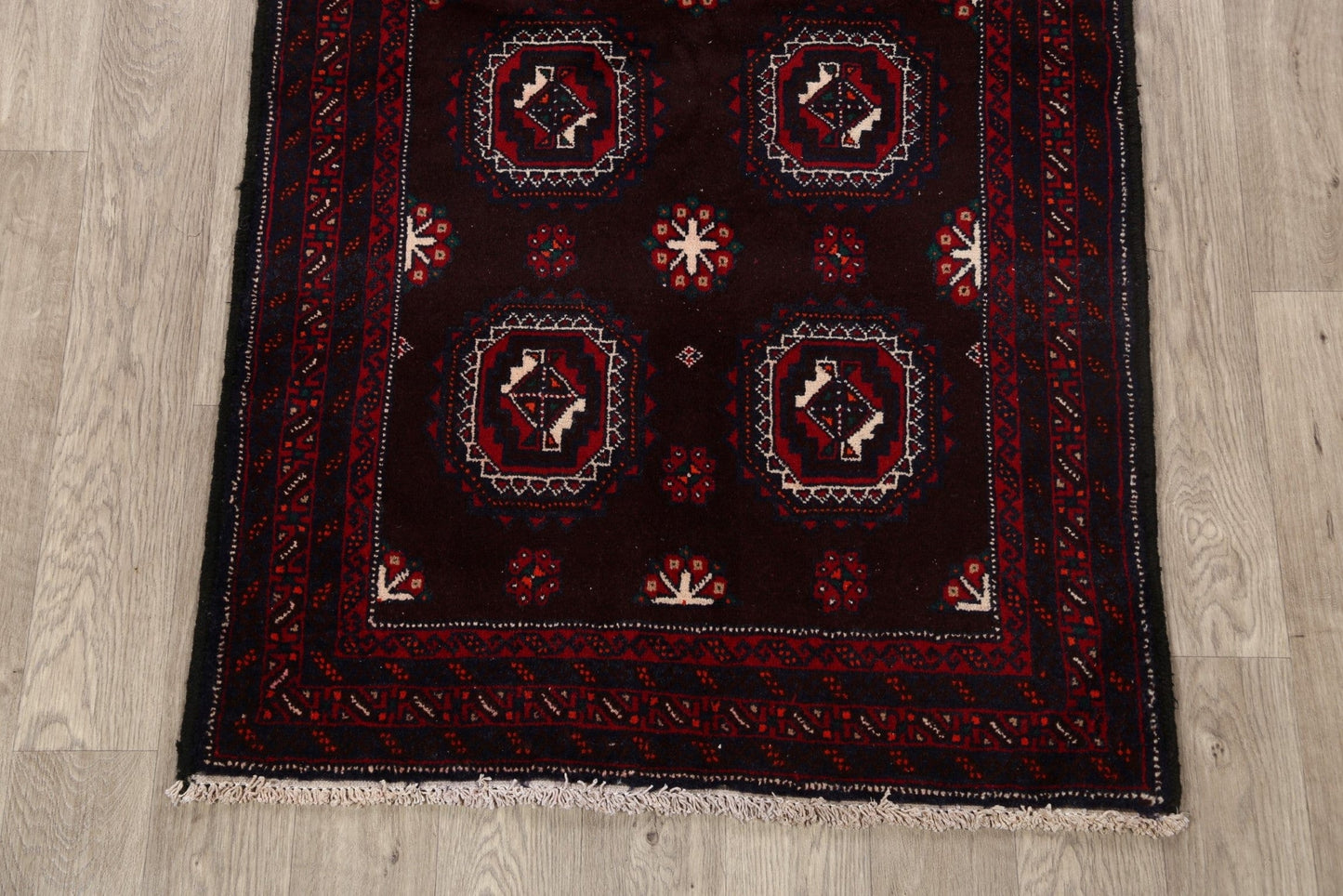 Balouch Afghan Oriental Area Rug 3x6